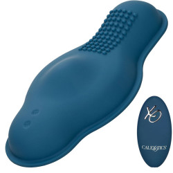 Calexotics - Rider Massager Double Moteur Télécommande Bleu